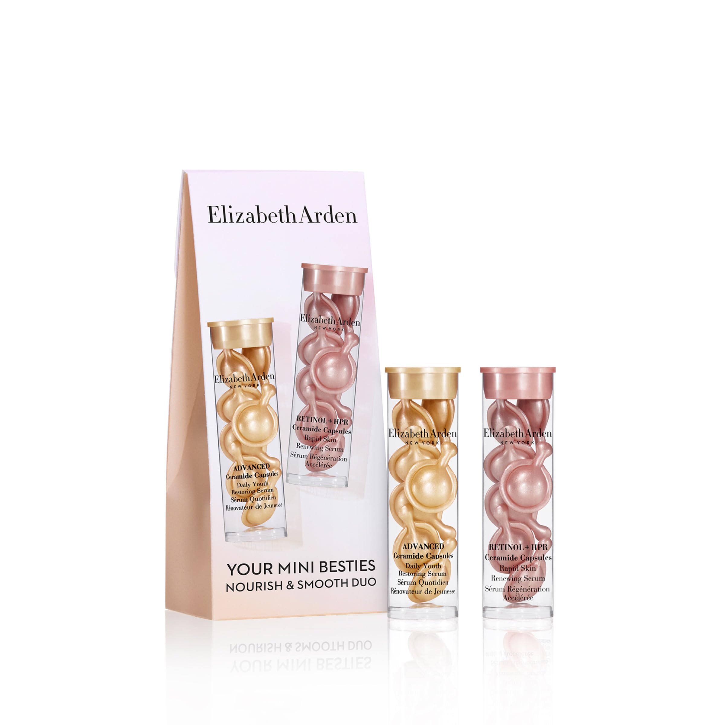 Elizabeth Arden Mini Besties Advanced Ceramide and Retinol + HPR Face Serum Capsules Anti-Aging Wrinkle Reducing & Firmi