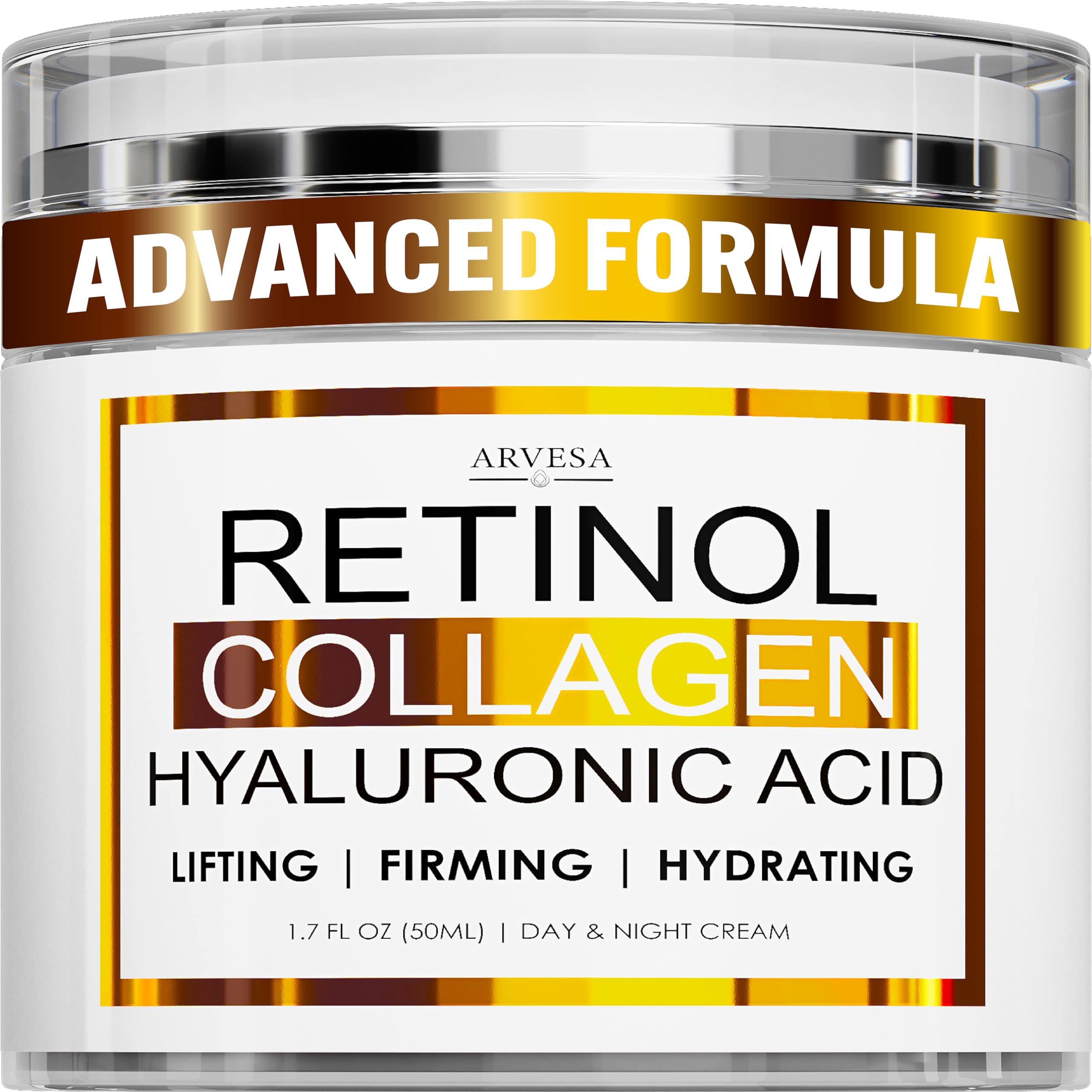 Retinol Cream for Face with Collagen and Hyaluronic Acid - Anti-Aging Moisturizer for Women and Men
| Retinol Face Crea
